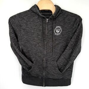 Topgolf Hoodie Mens Large Charcoal Salt Lake City Full Zip Space Dye Sweatshirt
